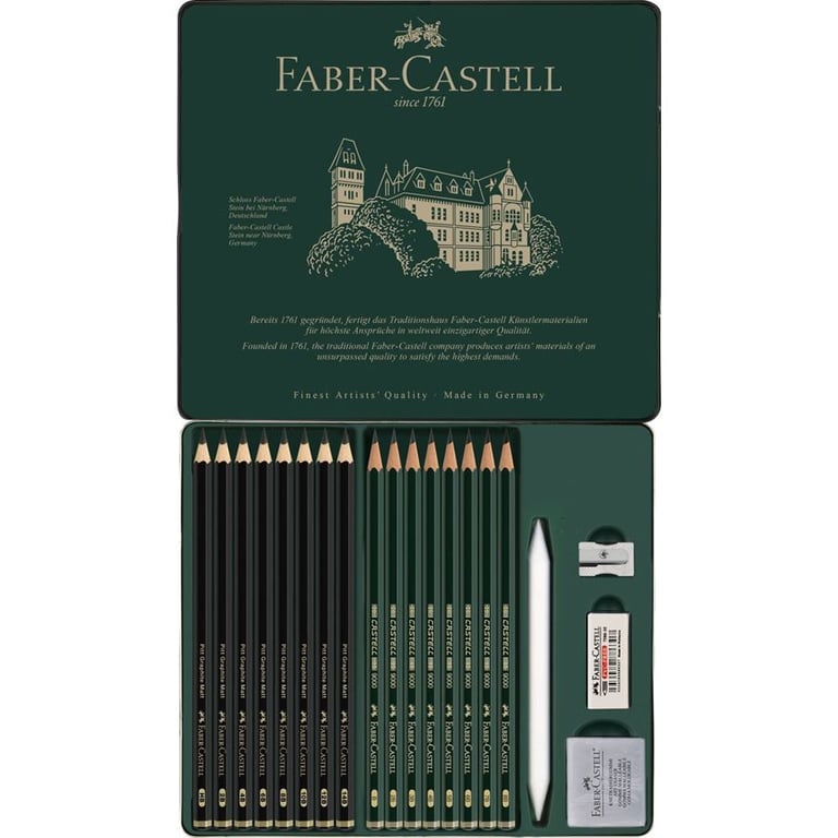 Faber-Castell Pitt Graphite Matt & Castell 9000 Set Wielo 20 szt.