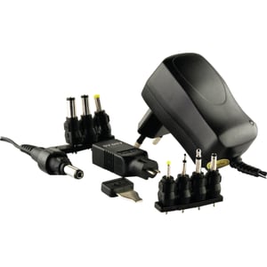 Schwaiger NG1000USB 011 Power Adapter/Inverter, Indoor, 16.5 W, Black