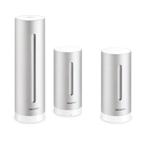 Netatmo NBU-NWS-NIM-EU digitale Wetterstation, silberfarben, Netz- und/oder Batteriebetrieb, WLAN