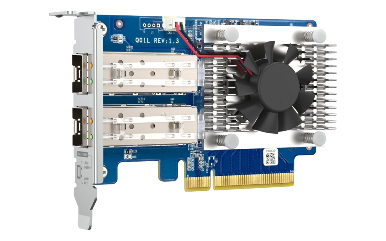 QNAP QXG-10G2SF-NXE karta sieciowa Wewnętrzny Włókno 10 Mbit/s