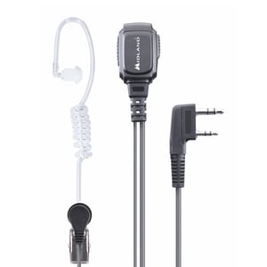 Midland MA 31LK Pro Kopfhörer-Set, kabelgebunden, In-Ear, schwarz, transparent