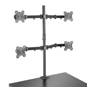 Lindy 40659 hållare/stativ för bildskärmar 71,1 cm (28") Skrivbord Svart
