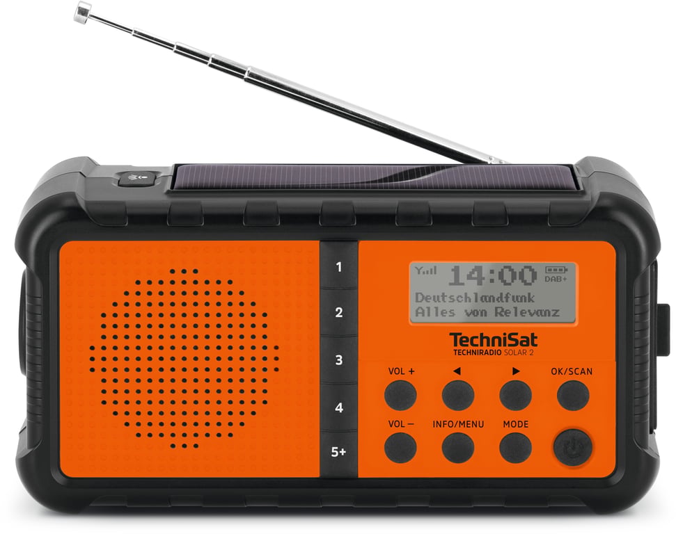 фото Радиоприемник TechniSat Techniradio Solar 2 Black/Orange 1