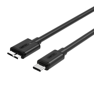 UNITEK Y-C475BK kabel USB USB 3.2 Gen 1 (3.1 Gen 1) 1 m USB C Micro-USB B 5 Gbit/s Czarny