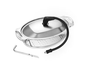 Electrolux S.STEAMKIT Zubehör und Ersatzteil für Backofen: Dampfgar-Set, Schwarz, Edelstahl, Klarglas, Edelstahl
