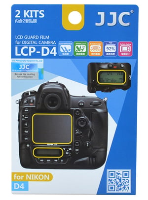 JJC LCP-D4 Transparent Nikon Camera Screen Protector