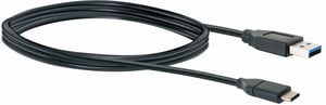 Schwaiger CK 3141 USB 3.2 Gen 1 (3.1 Gen 1) Cable, 1 m, USB-A to USB-C, Black