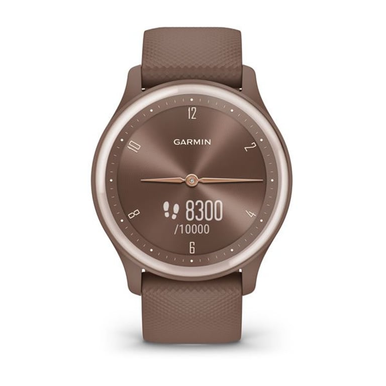 фото Смарт-годинник Garmin Vivomove Sport Cocoa Case and S. Band w. P. Gold Accents (010-02566-02)