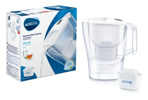 Brita Aluna Cool 2.4 L Water Filter Pitcher, Clear, White