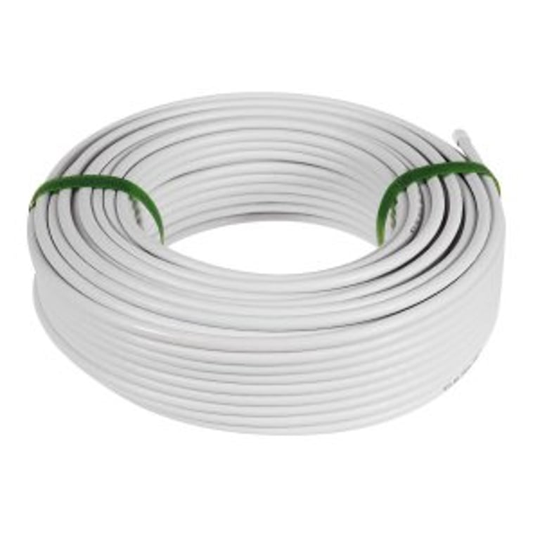 Maclean MCTV-471 kabel koncentryczny RG-6/U 50 m Biały