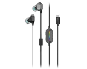 Lenovo Legion E510 Wired In-Ear Gaming Headphones with USB Type-C, Gray