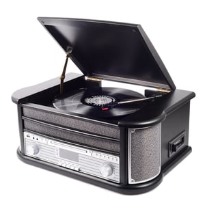 Denver MRD-51 BLACK obrotowy talerz gramofonu Czarny Automatyczny