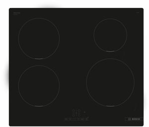 Bosch Serie 4 PUE611BB5E Kochfeld Schwarz Einbau 60 cm Induktionskochfeld mit 4 Kochzonen