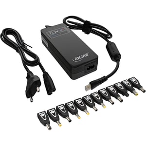InLine 26618S adapter zasilający/ inwentor Auto/Wewnętrzny 90 W Czarny