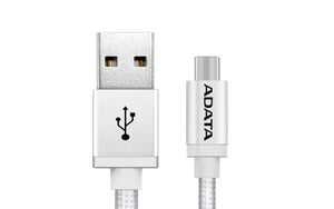 ADATA 1m, USB 2.0-A to USB 2.0 Micro-B Cable, USB A to Micro-USB B, Silver