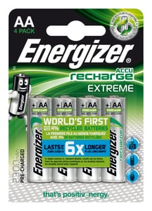 Energizer Accu Recharge Extreme 2300 AA BP4 Wiederaufladbare Nickel-Metallhydrid-Batterie (NiMH)