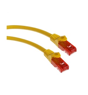 Maclean MCTV-301 Y Network Cable, Yellow, 1 m, Cat6 U/UTP (UTP)