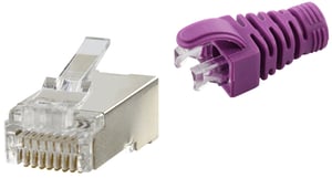 LOGON PROFESSIONAL TWP8P8E5SP wtyczka RJ-45 Metaliczny, Fioletowy