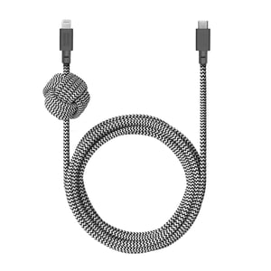 Native Union NCABLE-KV-CL-ZEB Lightning-kabel 3 m Svart, Vit