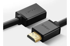 Ugreen 10145 HDMI-Kabel, 3 m, HDMI Typ A (Standard), 3 x HDMI Typ A (Standard), schwarz