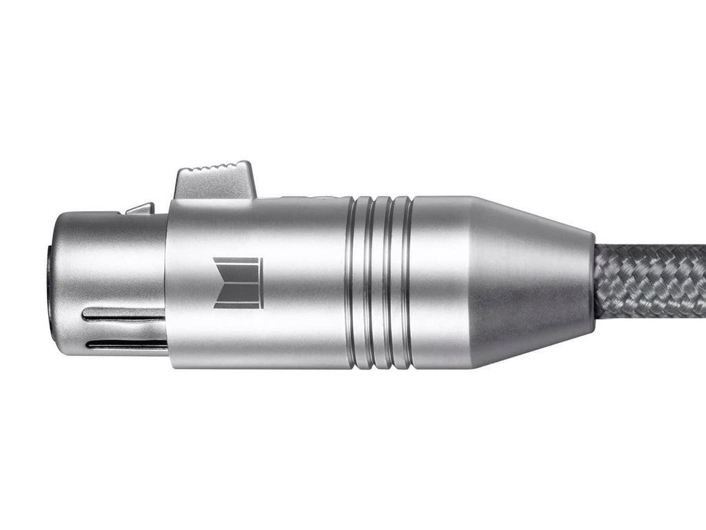 Monoprice 33837 kabel audio 1 m XLR Szary