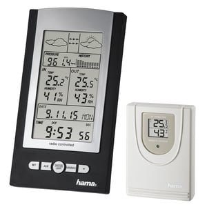Hama EWS-800 Schwarz, Silber LCD Akku