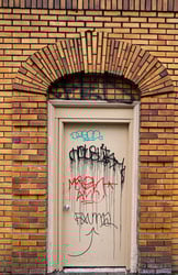 Graffiti door