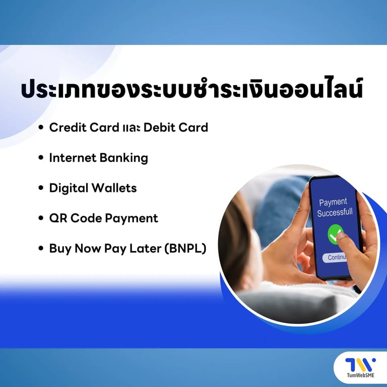 ประเภทของระบบชำระเงินออนไลน์