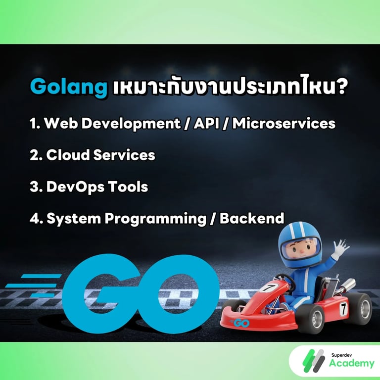 Golang เหมาะกับงานประเภทไหน?.webp