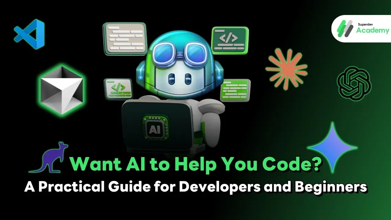 AI coding assistant helping programmer write code