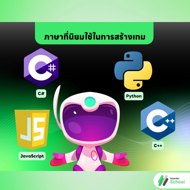 ภาษาที่นิยมใช้ในการสร้างเกม