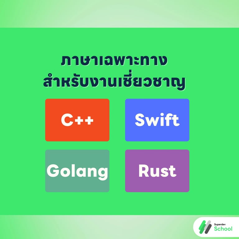ภาษาเฉพาะทางสำหรับงานเชี่ยวชาญ