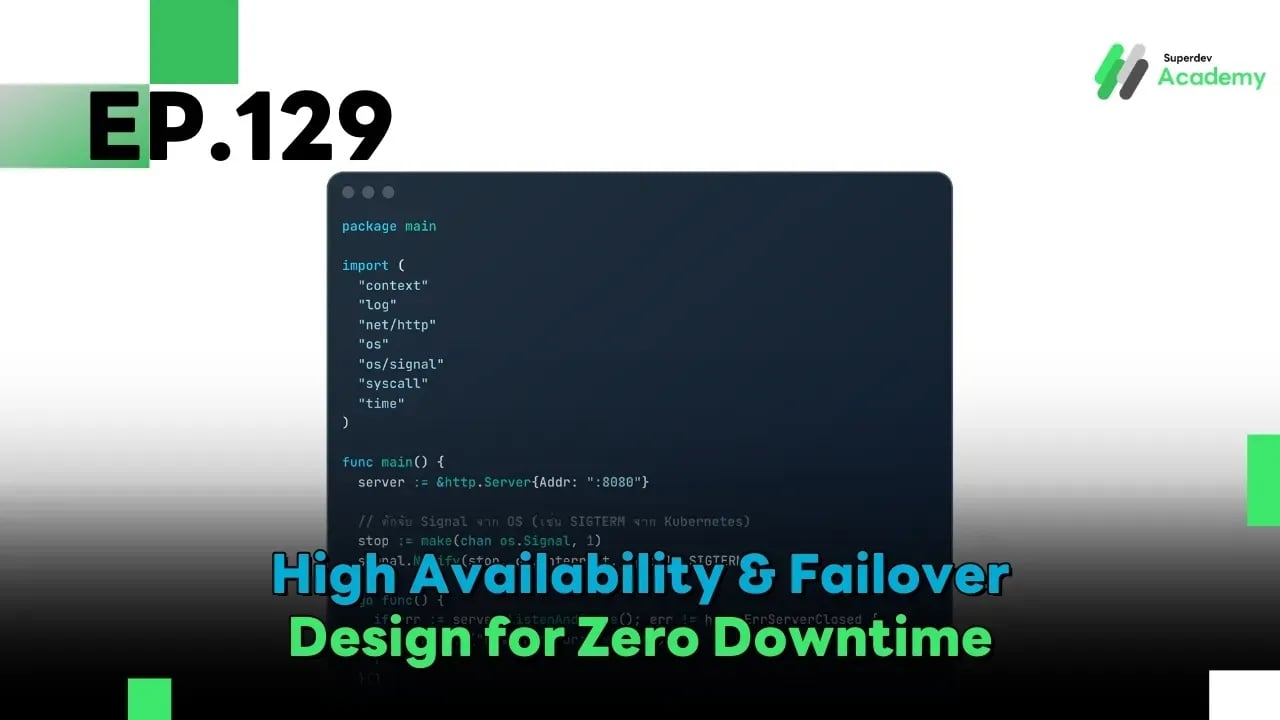 Cover Image Golang The Series EP 129: High Availability & Failover Design for Zero Downtime