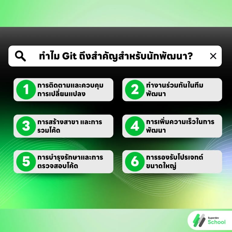 ทำไม Git ถึงสำคัญสำหรับนักพัฒนา?