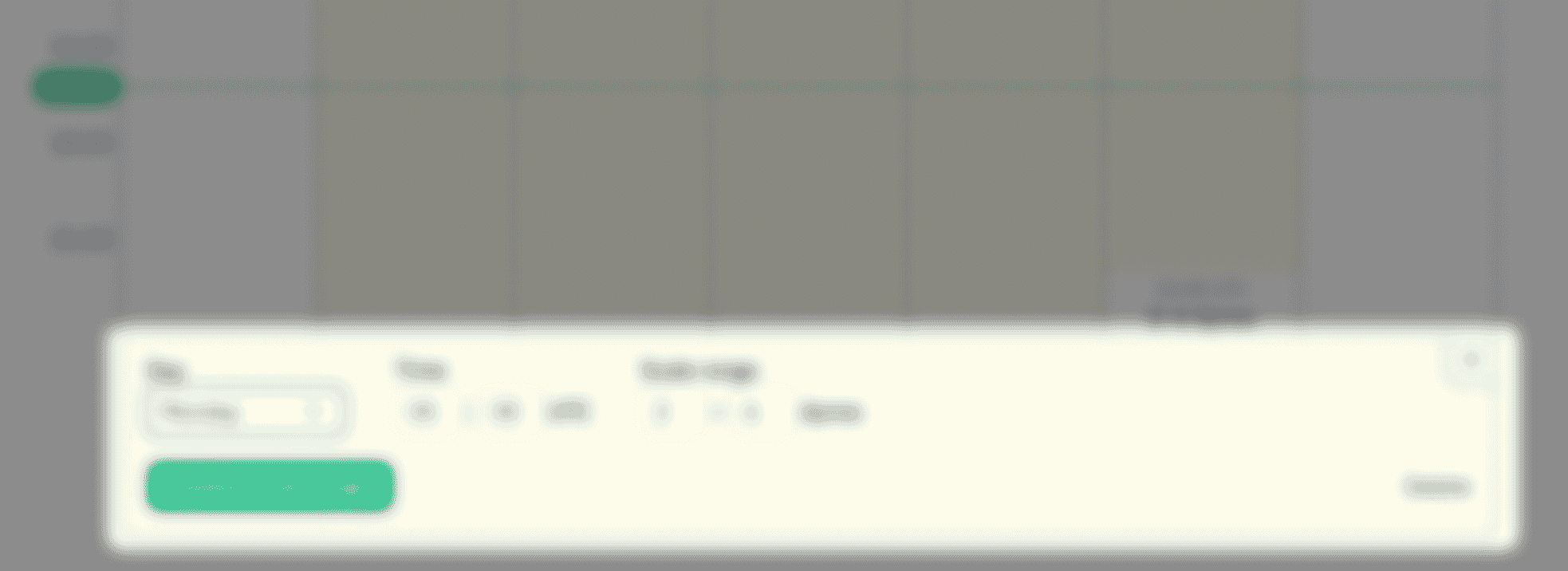 Editing a schedule entry