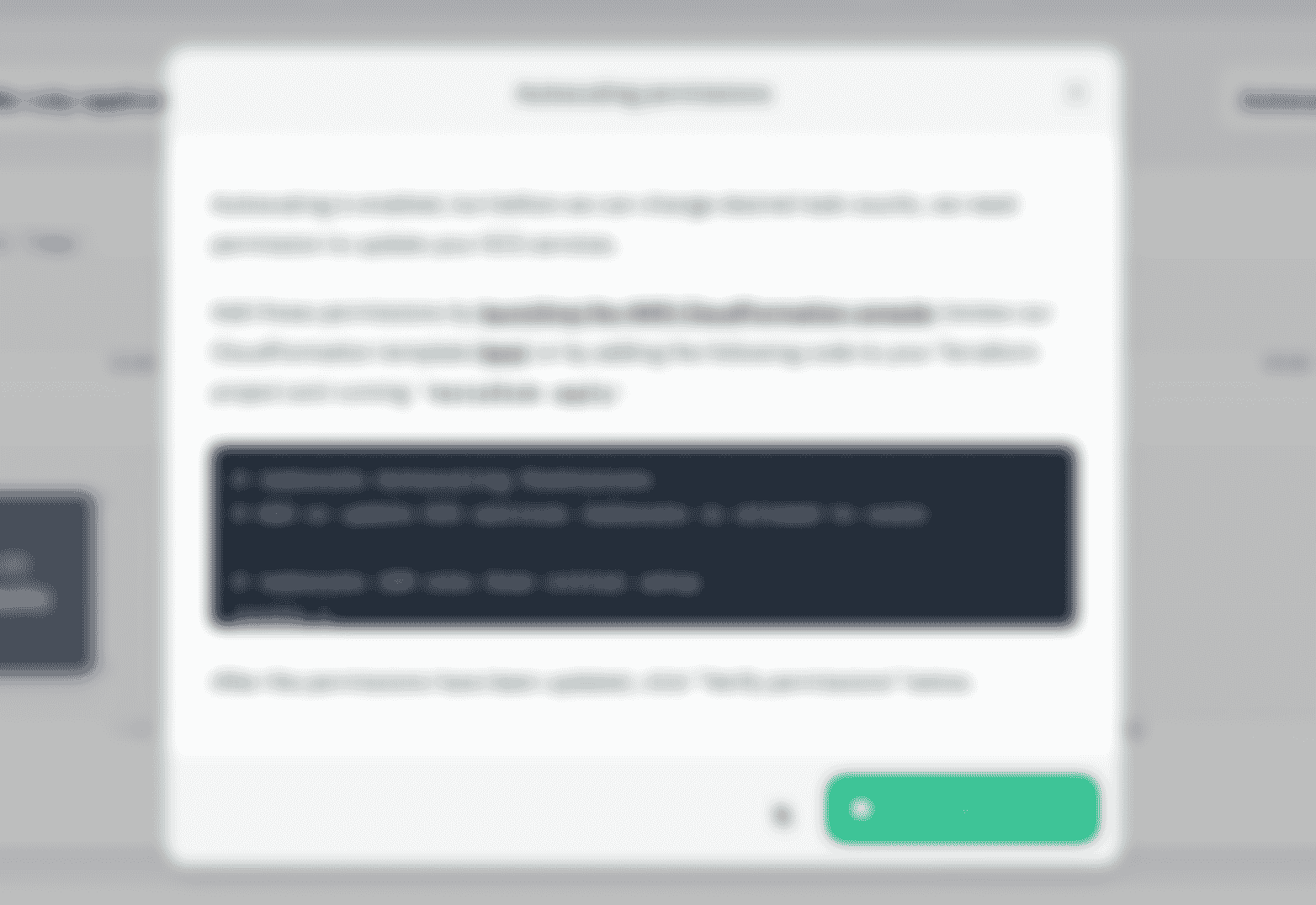 Screenshot of Judoscale needing ECS update permissions