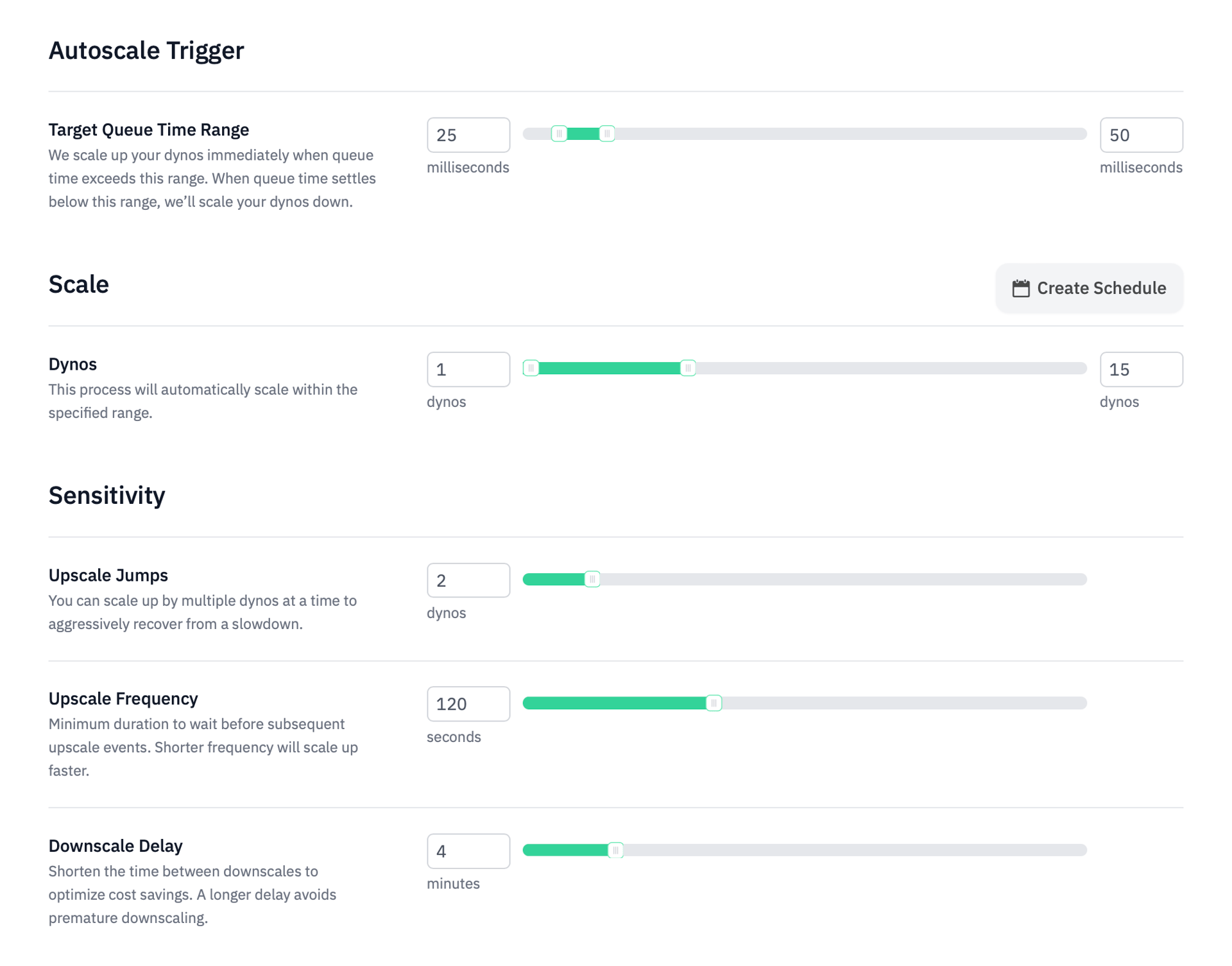 Judoscale configuration settings