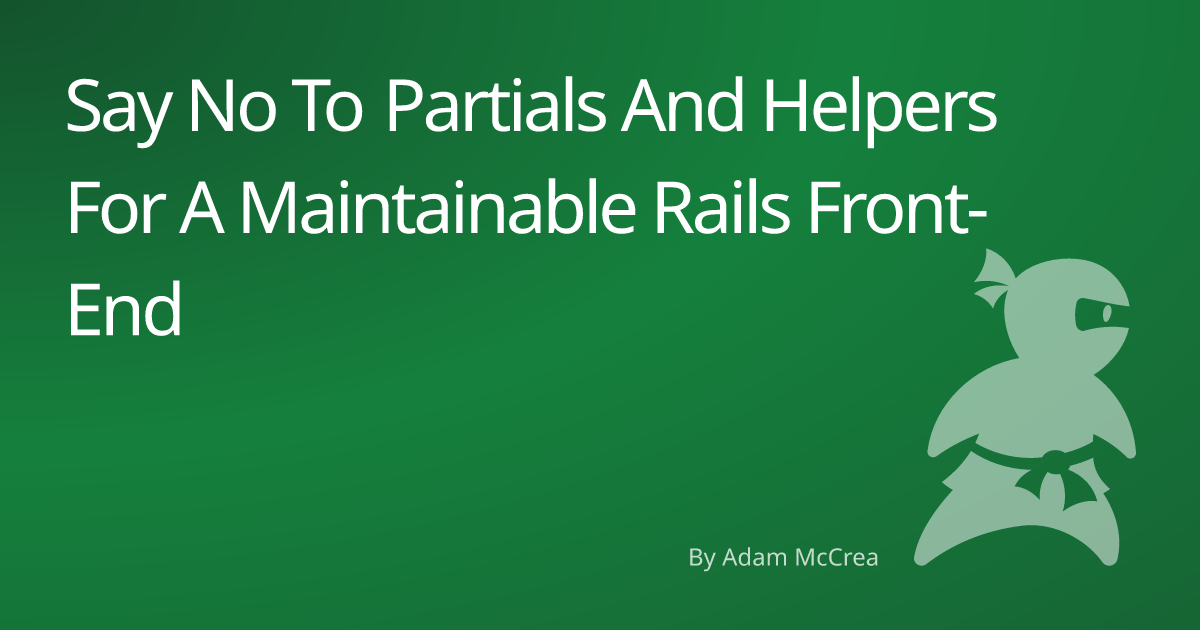 The share-image for the article; just a title on a green background