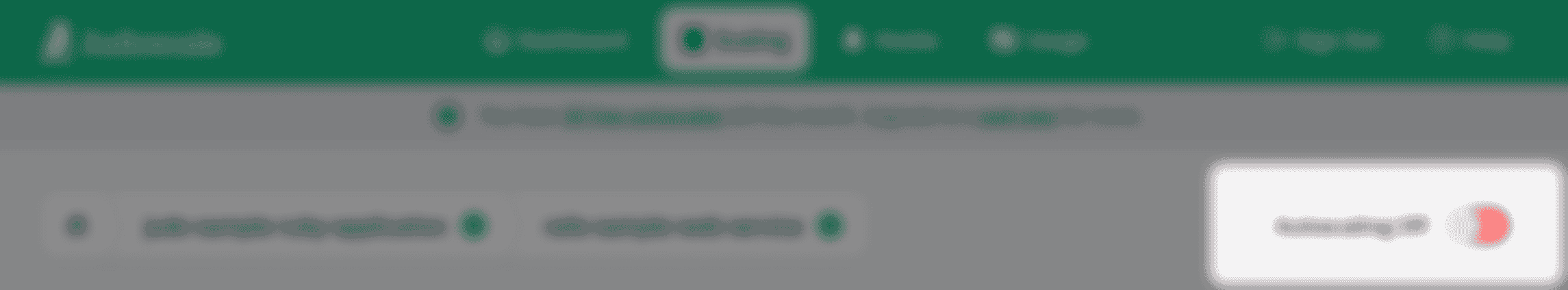 screenshot of autoscale toggle in Judoscale