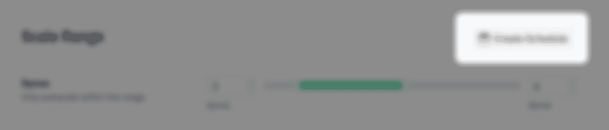 Create schedule button