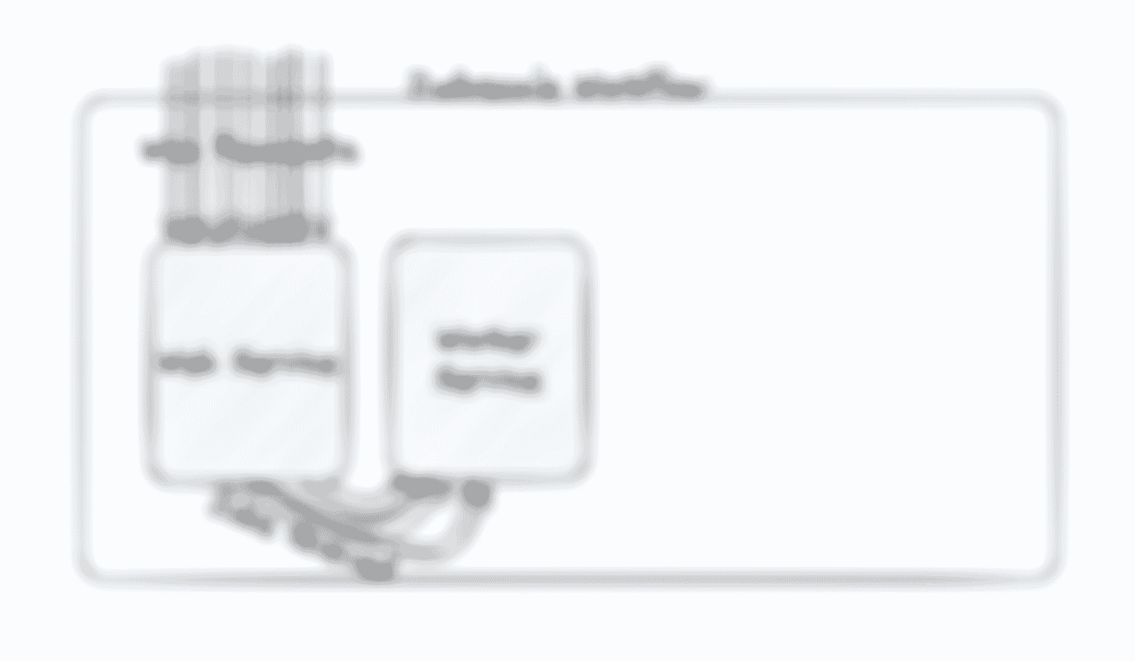 A diagram of an ECS Cluster with a single web service and worker service, each handling requests/jobs