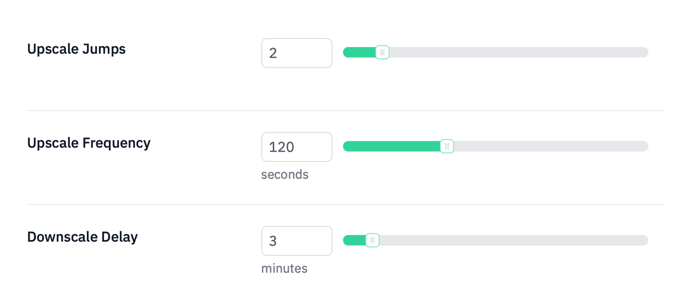 screenshot of Judoscale configuration options