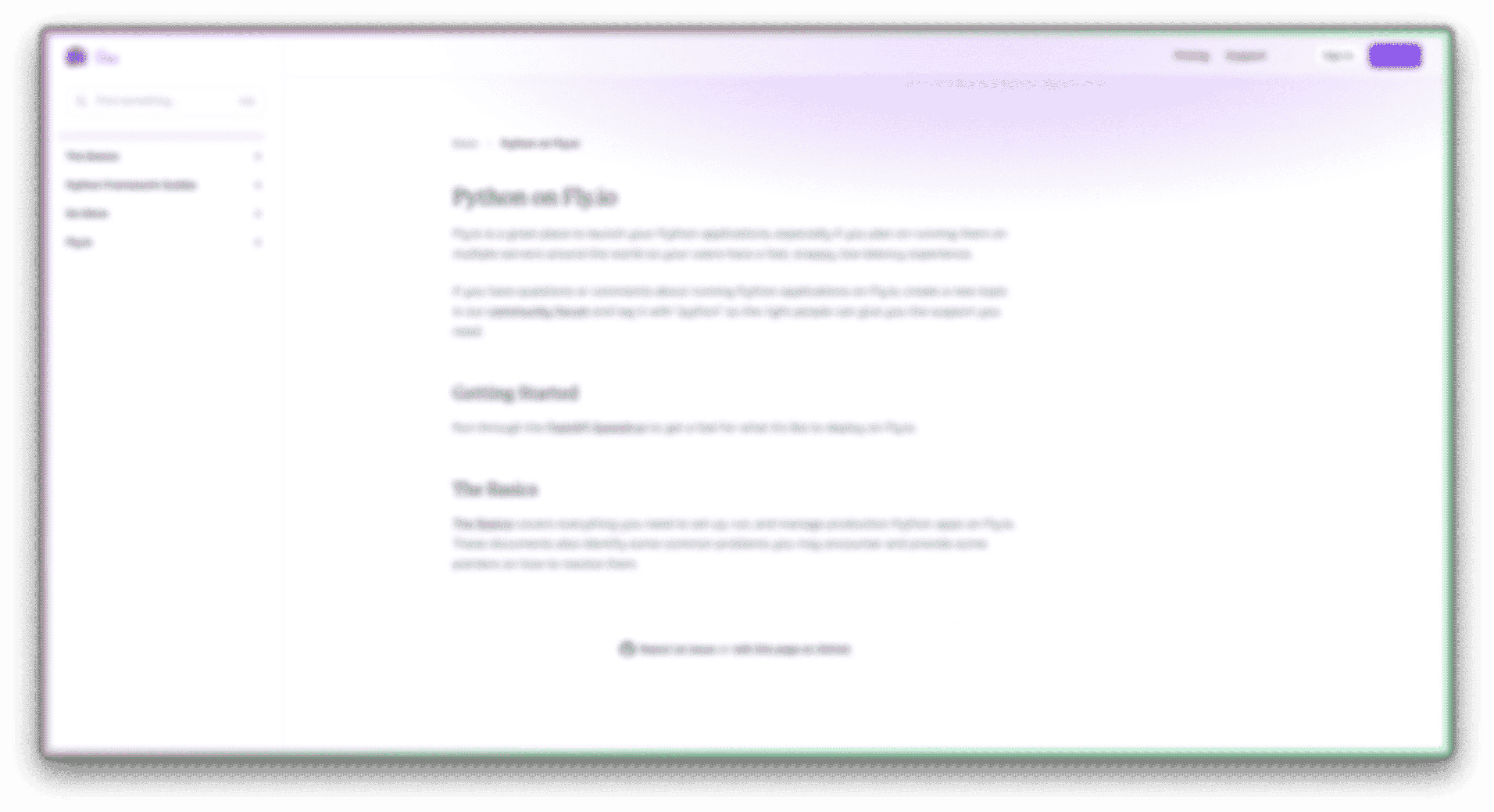 Running a Python app on Fly