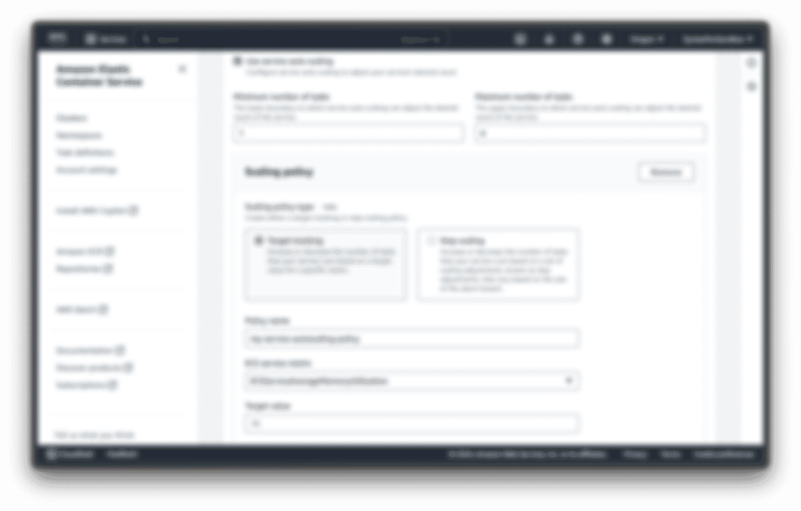 How to set up ECS service autoscaling