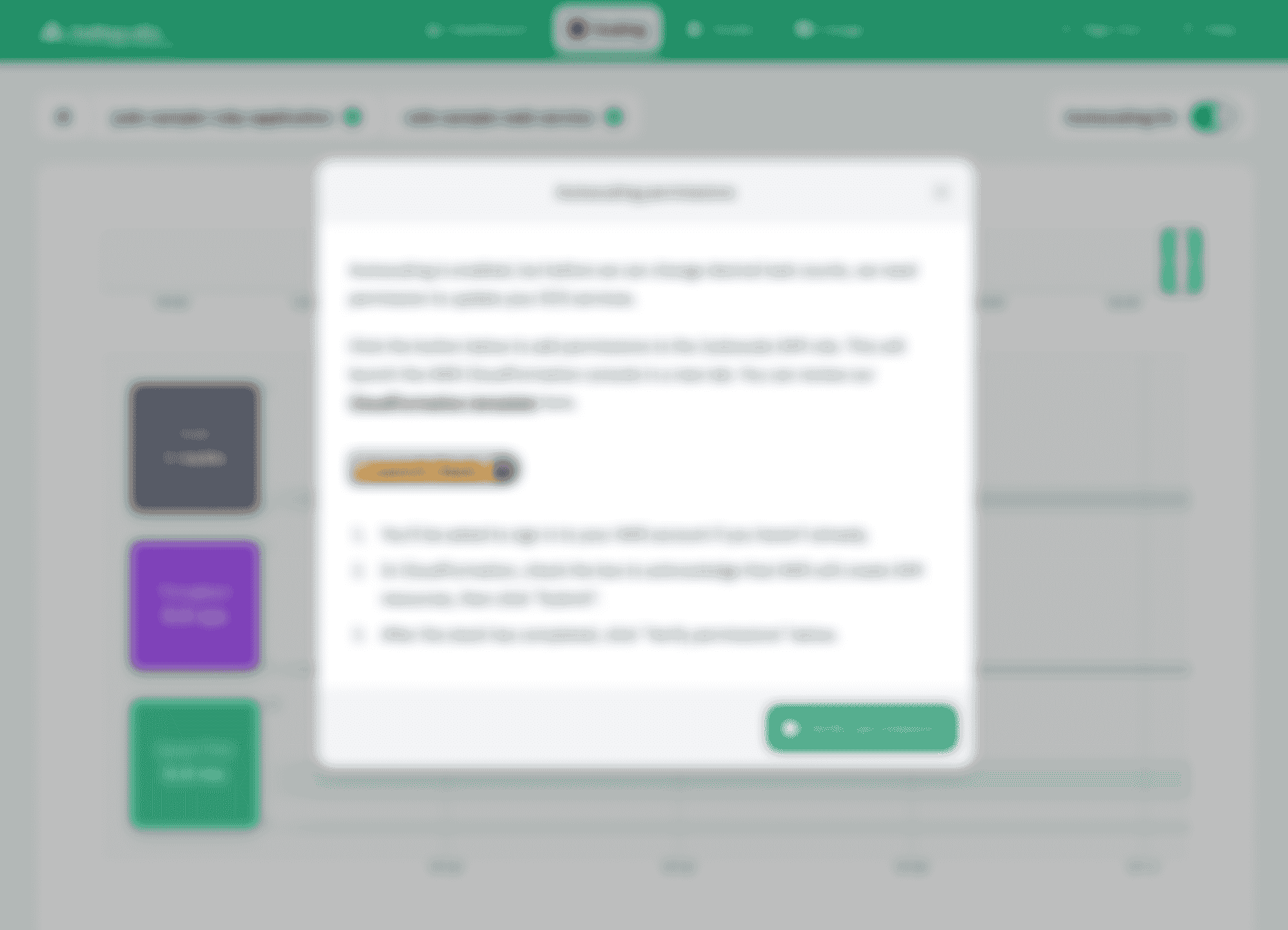 Screenshot of the Judoscale UI prompting the user to grant service-level write-permissions on Amazon ECS