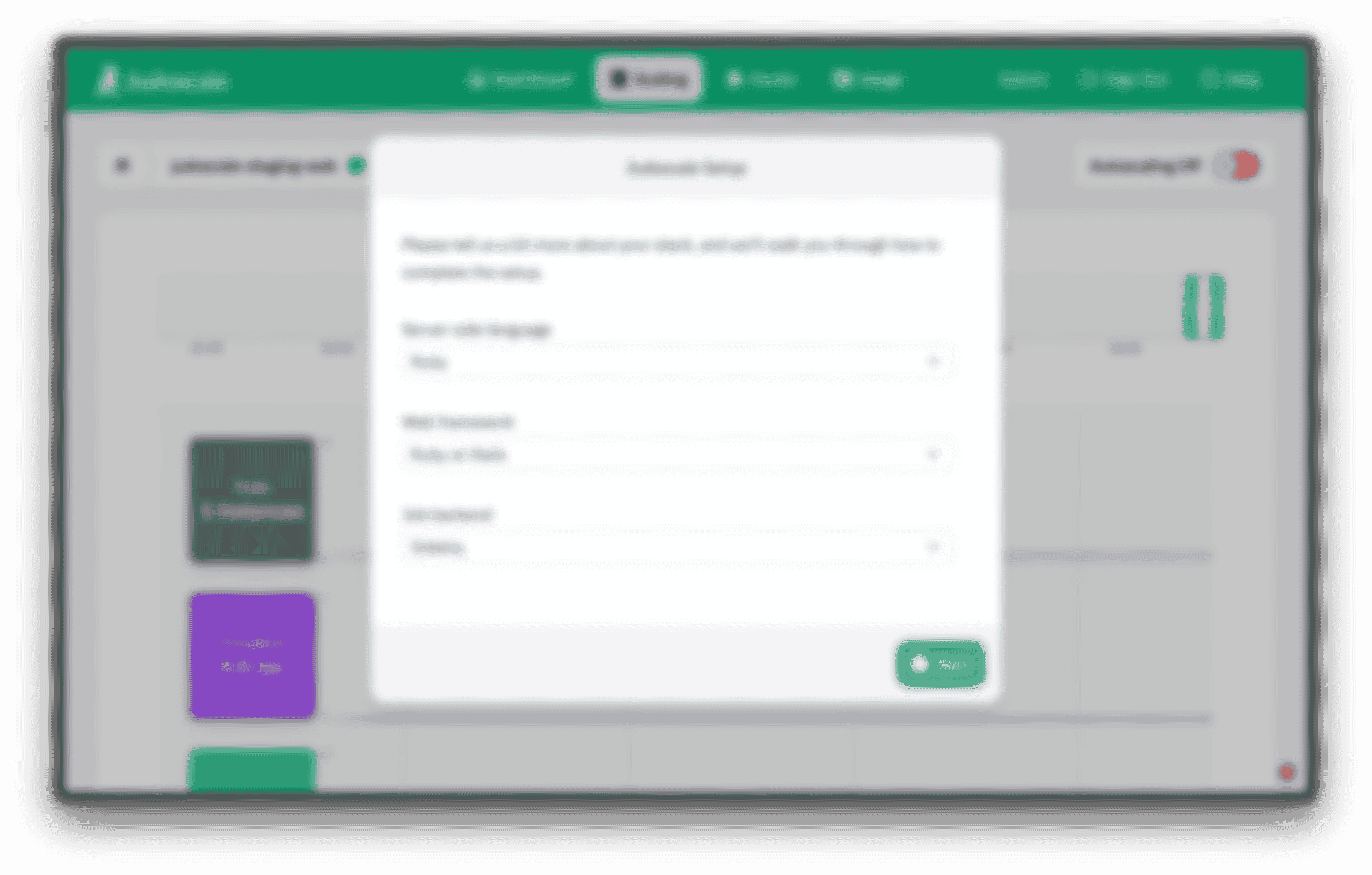 Setting up Judoscale