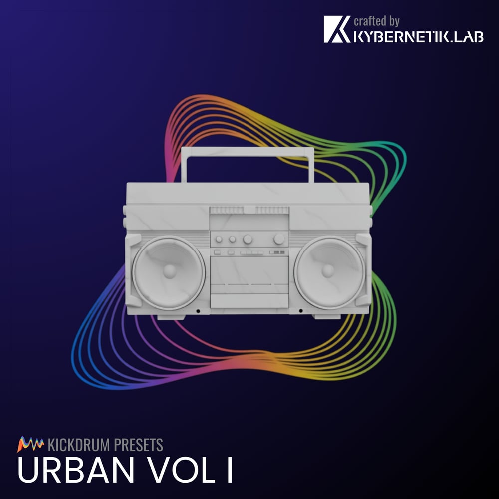 From long, booming 808-style subs to short, punchy club knocks for Trap, Hip-Hop, R&B, and Afro-inspired beats, this pack covers the full modern urban palette—clean, gritty, smooth, or saturated.
All presets are fully synthesized and fully parametric in AUDIJA, letting you set the key and sculpt body/tail instantly while preserving maximum detail.
Crafted and proof-tested at KYBERNETIK.LAB (Basel) using a Lambda Labs QX3 system embedded in a mastering-grade room, so your kicks translate confidently from bedroom setups to arenas. (25 Kick Presets)