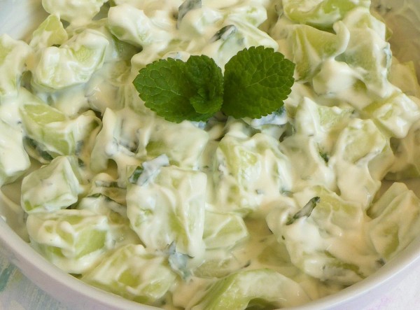 Concombre à la menthe