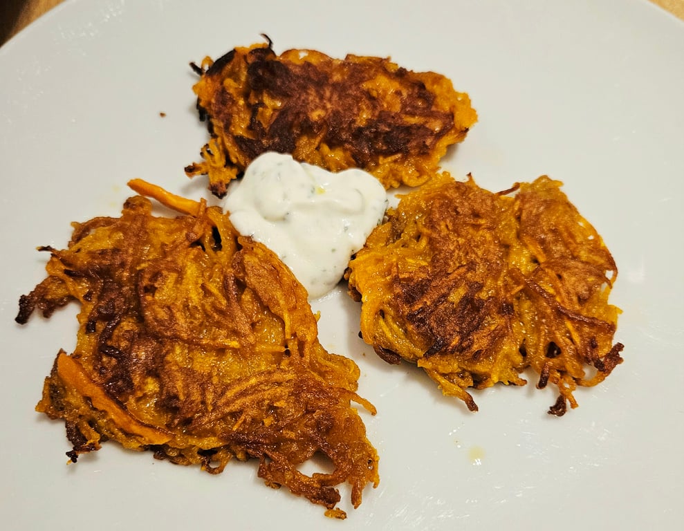 Galettes de patate douce