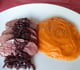 Magret de canard mousseline de patate douce